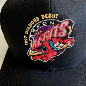 1997 Diamond Debut for Akron Aeros (OH) Baseball Cap Black with Embroidered Logo